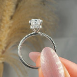 "Orion" 2.00 Carat Radiant Cut Diamond Shoulder Engagement Ring HM746 HEERA DIAMONDS