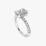 "Orion" 2.00 Carat Radiant Cut Lab Grown Diamond Shoulder Engagement Ring HM746