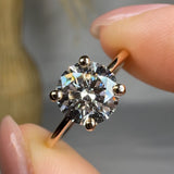 "Orlissea" 1.3 Carat Round Cut Solitaire Lab Grown Diamond Engagement Ring RAM1181M HEERA DIAMONDS