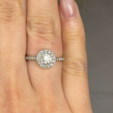 "Orvynne" 0.8 Carat Round Cut Diamond Shoulder Engagement Ring RAM720R HEERA DIAMONDS