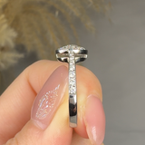 "Orvynne" 0.8 Carat Round Cut Diamond Shoulder Engagement Ring RAM720R HEERA DIAMONDS