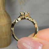 "Orzena" 1.5 Carat Oval Cut Diamond Shoulder Engagement Ring HEERA DIAMONDS