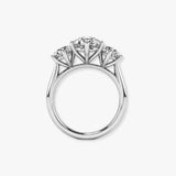 "Piper" Three Stone Round Brilliant Cut Diamond 1 Carat Trilogy Engagement Ring 3SRB52