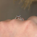 "Poppy" Solitaire Oval Brilliant Cut Diamond Engagement Ring SSOC05 - HEERA DIAMONDS