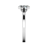 "Poppy" Solitaire Oval Brilliant Cut Diamond Engagement Ring SSOC05 - HEERA DIAMONDS