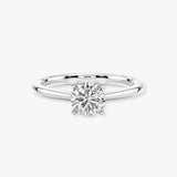 "Quinn" 1 Carat Solitaire Round Brilliant Cut Diamond Engagement Ring SSRB29