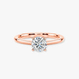 "Quinn" 1 Carat Solitaire Round Brilliant Cut Diamond Engagement Ring SSRB29