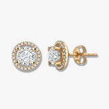 ROUND BRILLIANT DIAMOND STUD EARRINGS HEERA DIAMONDS
