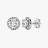 ROUND BRILLIANT DIAMOND STUD EARRINGS