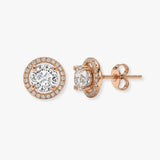 ROUND BRILLIANT DIAMOND STUD EARRINGS