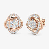 ROUND CUT 0.62 CARAT DIAMOND FANCY EARRINGS