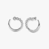ROUND CUT 1.46 CARAT DIAMOND CRAWLERS EARRINGS