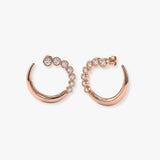 ROUND CUT 1.46 CARAT DIAMOND CRAWLERS EARRINGS
