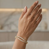 ROUND CUT 4.76 CARAT DIAMOND FANCY BANGLE