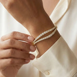 ROUND CUT 4.76 CARAT DIAMOND FANCY BANGLE