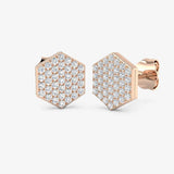 ROUND CUT DIAMOND 0.32 CARAT FANCY EARRINGS