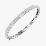 ROUND CUT DIAMOND 3.5 CARAT PAVE BANGLE LM JEWELLERY