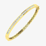ROUND DIAMOND 0.99 CARAT CHANNEL SET BANGLE LM JEWELLERY