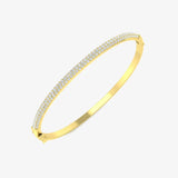 ROUND DIAMOND 1.47 CARAT PAVE BANGLE LM JEWELLERY