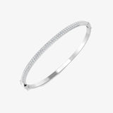 ROUND DIAMOND 1.47 CARAT PAVE BANGLE LM JEWELLERY
