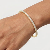 ROUND DIAMOND 1.47 CARAT PAVE BANGLE