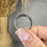 "Ravelle" 0.73 Carat Round Cut Natural Diamond Half Eternity Ring MDR4040