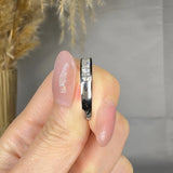 "Ravelle" 0.73 Carat Round Cut Natural Diamond Half Eternity Ring MDR4040