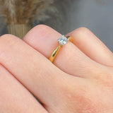 "Ravienne" 0.33 Carat  Round Cut Natural Diamond Solitaire Engagement Ring MDR2896