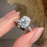 "Raya" Oval Diamond Scallop Set Diamond Band DSOC02 - HEERA DIAMONDS