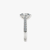 "Rayen" 1 Carat Pear Cut Diamond Grain Set Diamond Engagement Ring DSPS05