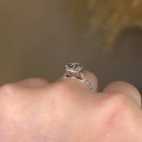 "Rayen" Pear Cut Diamond Grain Set Diamond Engagement Ring DSPS05 - HEERA DIAMONDS