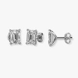 "Reev" Solitaire Diamond Earrings
