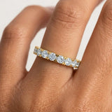 "Resie" Claw Set 2.5ct Diamond Round Shaped  Eternity Ring