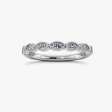 "Rhea" Marquise Row 0.60ct Diamond Half Eternity Ring ET6