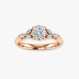 "Romantica" Cushion Cut 1.5 Carat Diamond Shoulder 18KT Yellow Gold Engagement Ring DSCC04