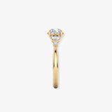"Romantica" Cushion Cut 1.5 Carat Diamond Shoulder 18KT Yellow Gold Engagement Ring DSCC04