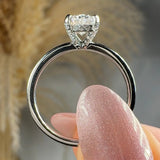 "Rossetti" 1.02 Carat Oval Cut Solitaire Engagement Ring HLR646 HEERA DIAMONDS