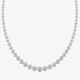 Round Brilliant Cut Graduating Diamond Illusion Set Necklace NE210030 HEERA DIAMONDS