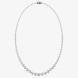 Round Brilliant Cut Graduating Diamond Illusion Set Necklace NE210030 HEERA DIAMONDS