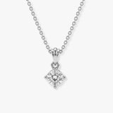Round Brilliant Cut Solitaire Diamond Pendant With 18 Inches Chain PCC4B