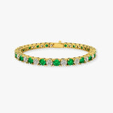 Round Brilliant Diamond 4 Claw Bracelet BRDE45345