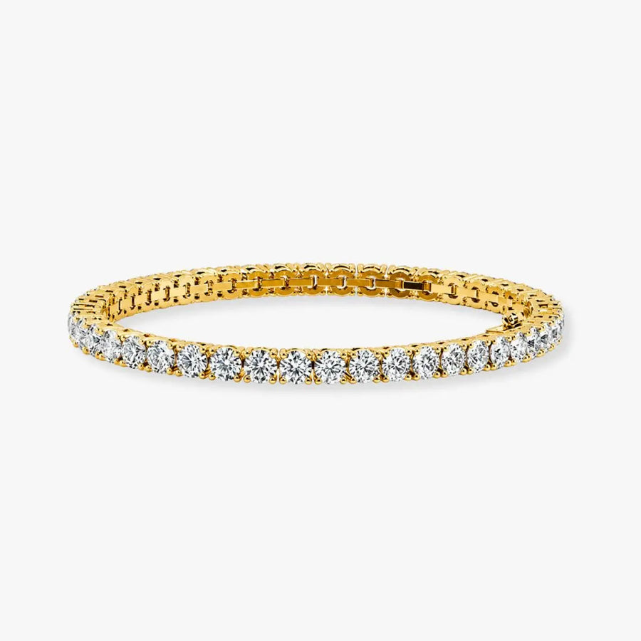 Round Brilliant Diamond 4 Prong Tennis Bracelet BRT1D