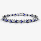 Round Brilliant Diamond and Sapphire Bracelet BR45558DS HEERA DIAMONDS
