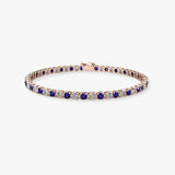 Round Brilliant Diamond and Sapphire Bracelet BR45558DS