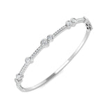 Round Cut 1.47 Carat  Diamond Bubble Bangle LM JEWELLERY