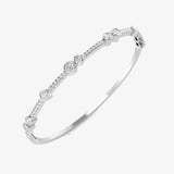 Round Cut 1.47 Carat  Diamond Bubble Bangle LM JEWELLERY