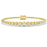Round Cut Diamond 1.76 Carat Line Tennis Bracelet LM JEWELLERY