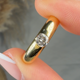 "Lurevina" 0.33 Carat  Round Cut Natural Diamond Solitaire Engagement Ring MDR3450