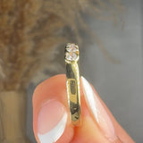 "Rovelle" 0.51 Carat Round Cut Natural Diamond Half Eternity Ring MDR4022