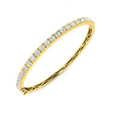 Round Cut 1.5 Carat Platinum Diamond Eternity Bangle